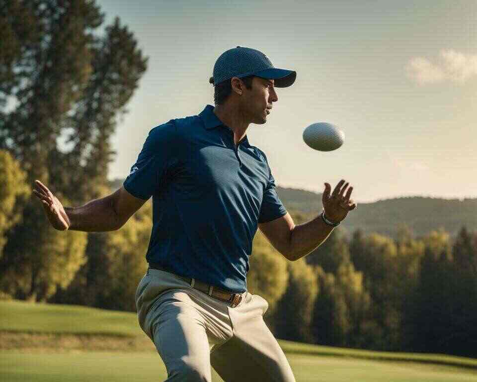 Disc golf forehand technique.