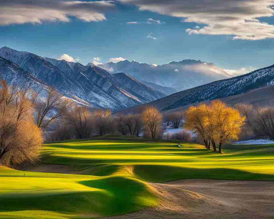 A disc golf course in Utah.