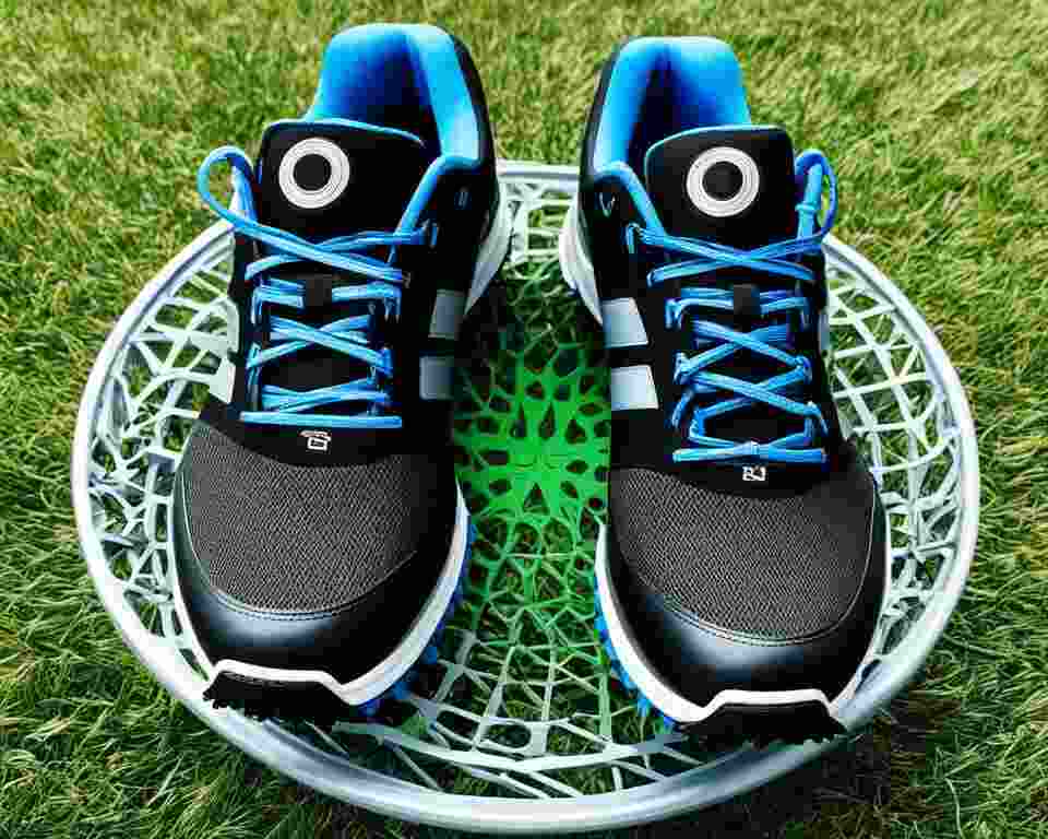 A pair of turf shoes.
