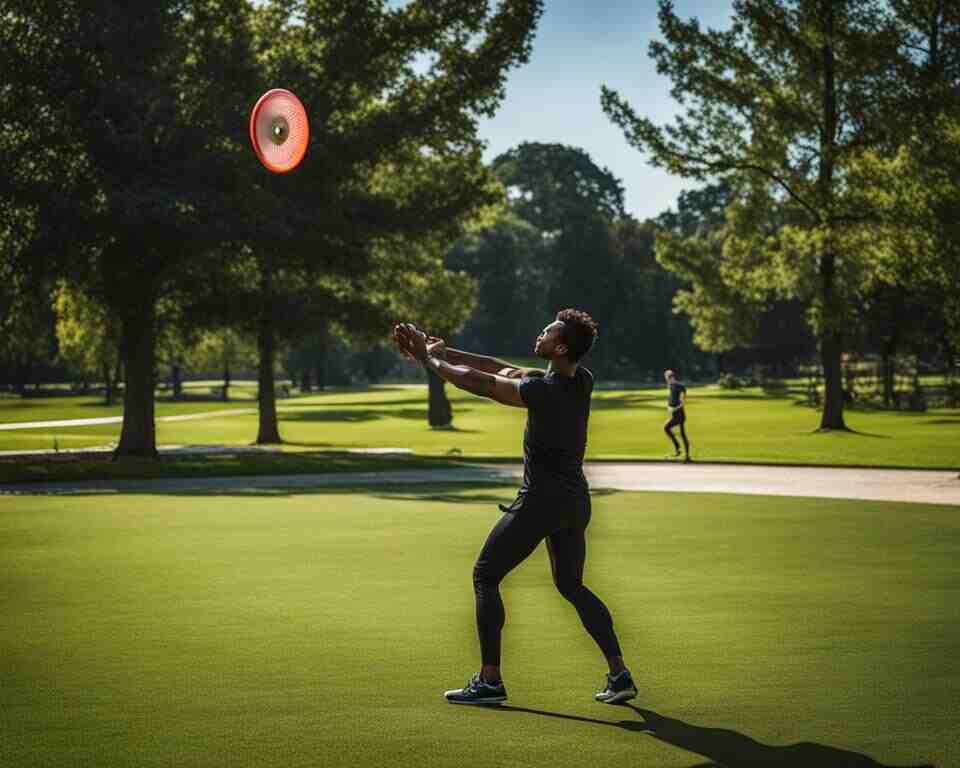 A person practicing his hammer throw technique.