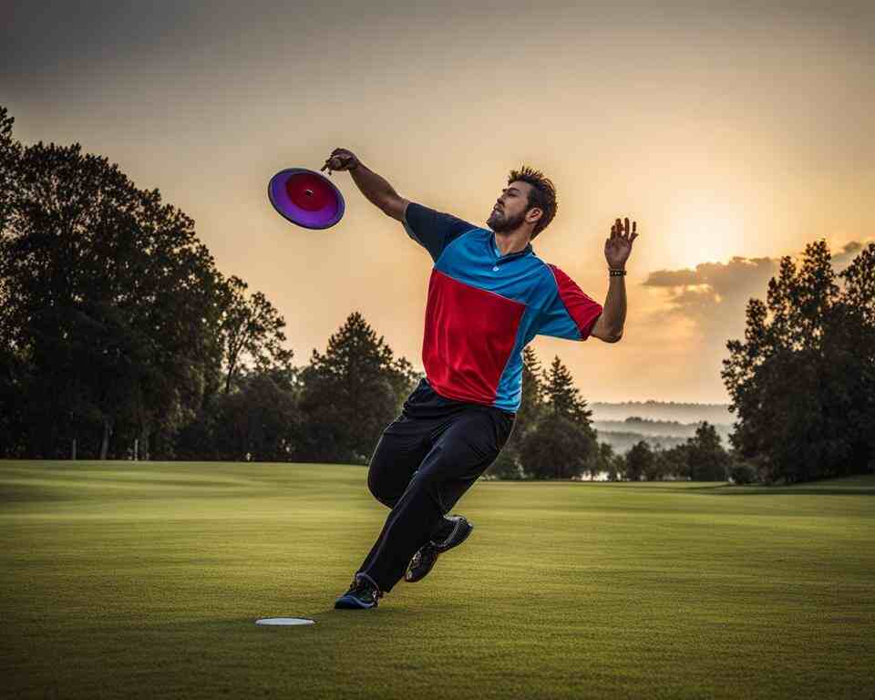 A pro disc golfer with a powerful throw.