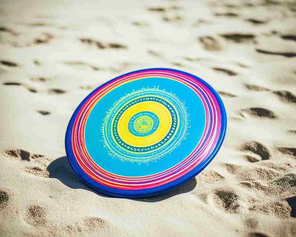 Witness the sublimation process as vibrant colors blend seamlessly into the surface of a disc golf disc.
