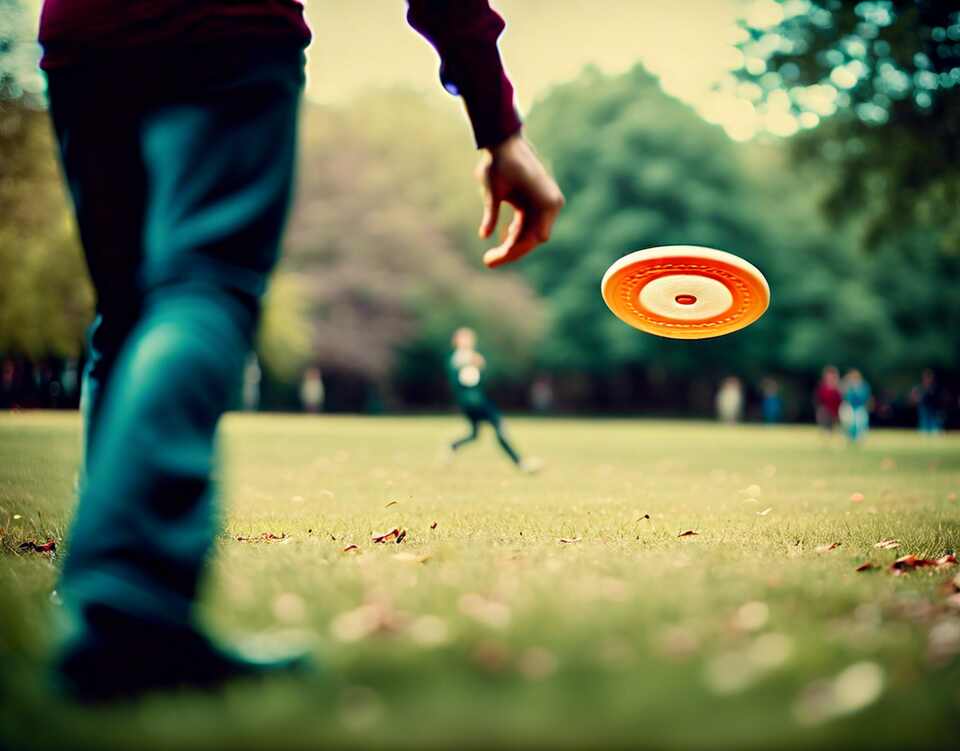 A disc golfer trying throwing an eagle.