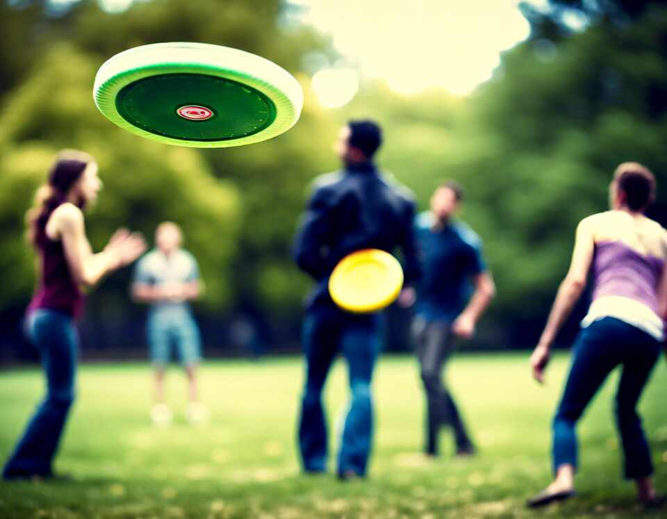 A group of friends taking up disc golf as a sport.
